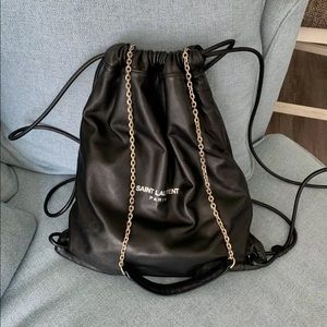 Yves Saint Laurent Teddy black lambskin bag